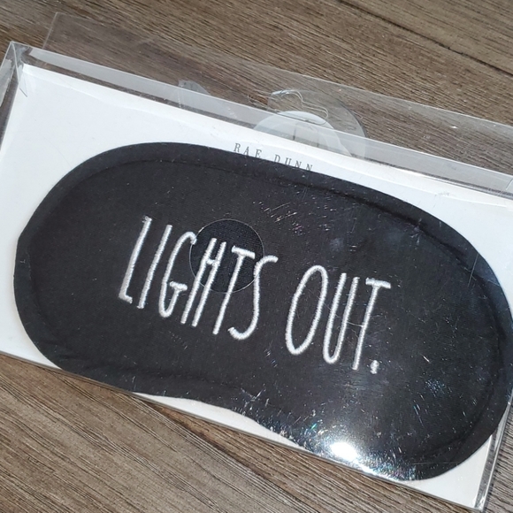 Rae Dunn LIGHTS OUT. Sleep Mask